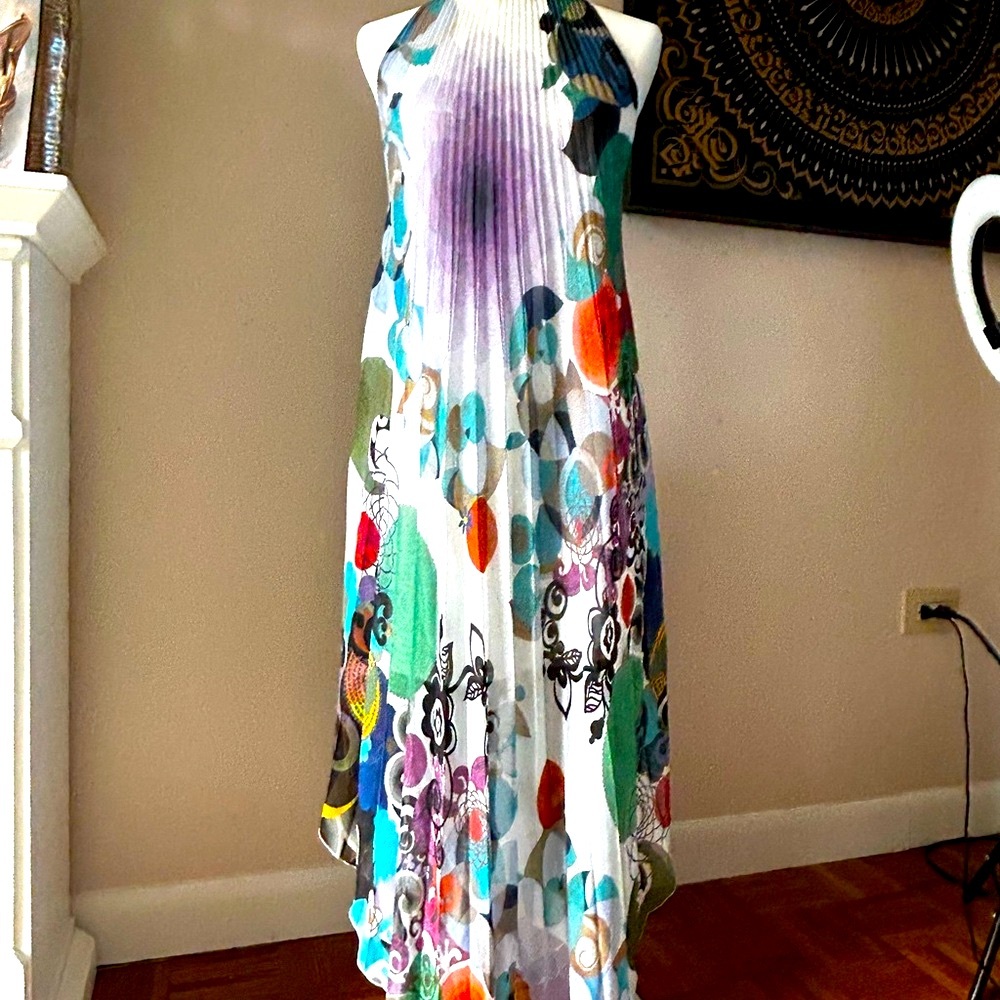 LA PERLA
Multicolor Halter Maxi Summer Dress